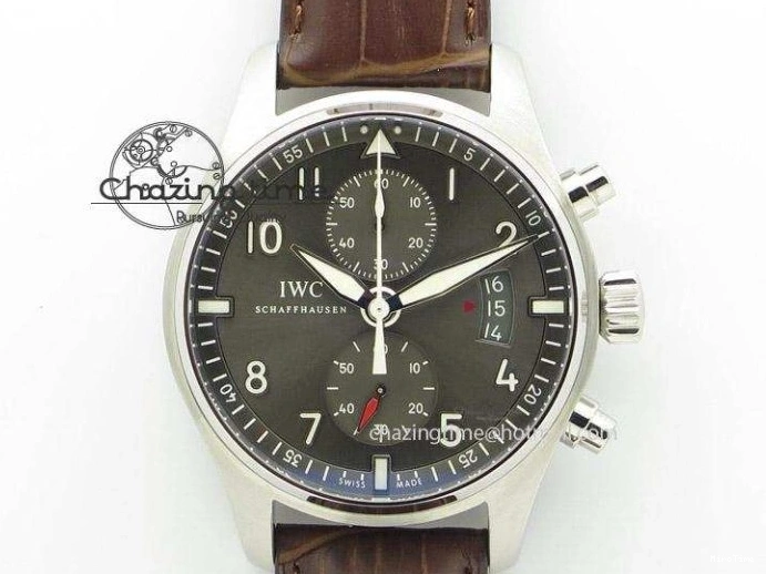 MIROTIME 1103 Portofino Chrono RG White Dial on Black Leather Strap A Vibrant 7385